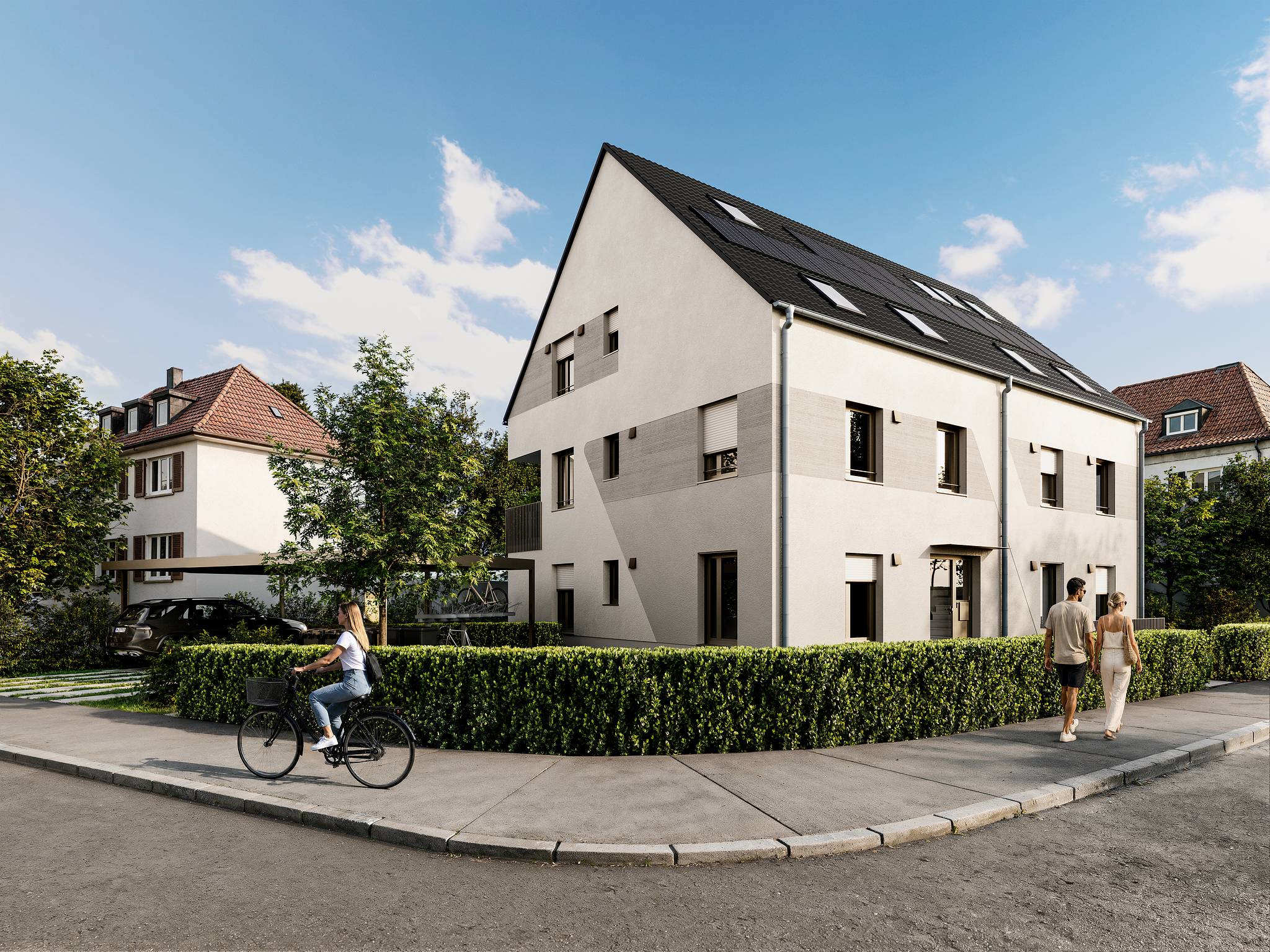 Bauprojekt BV Anna-Peters-Strasse 3, 70597 Stuttgart – Neubau MFH KFW40 QNG